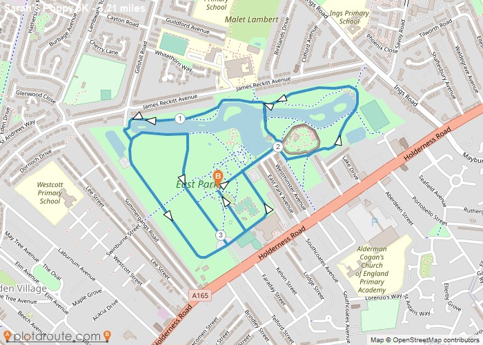 Map - East Park Hull Circular